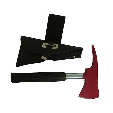 SG03803 Insulated Fireman's Axe with Pouch Insulated fireman's axe with leather pouch.